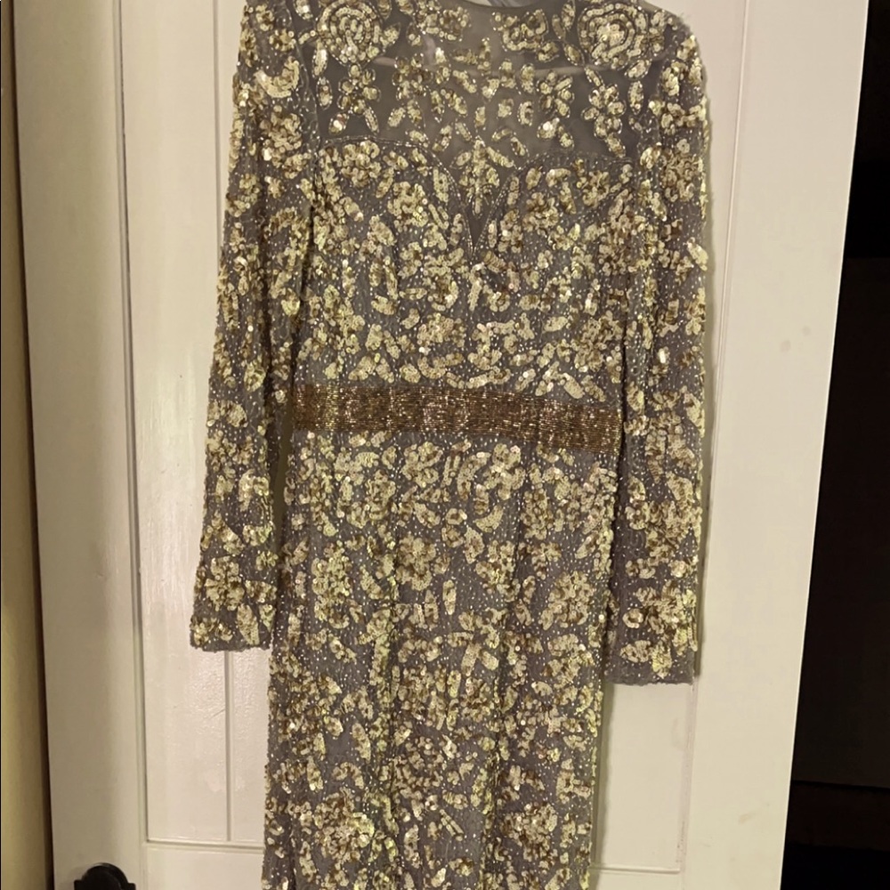 mac duggal open back evening gown beautiful dress worn once